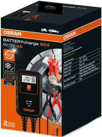 Зарядний пристрій Osram 4A 6/12V (OEBCS904) (44371264747) Зарядний пристрій Osram 4A 6/12V (OEBCS904) (44371264747) | Фото 6