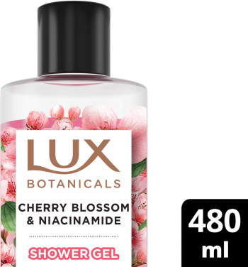Гель для душу Lux Botanicals Цвіт вишні та ніацинамід 480 мл (8720181499814) | Фото 3