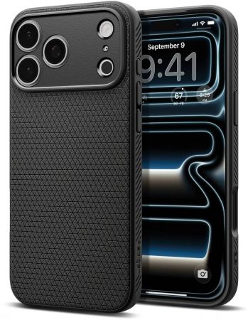 Чохол Spigen для APPLE iPhone 17 Pro Liquid Air Matte Black (ACS10331) | Фото 8