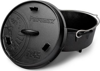 Казанок-жарівня чавунна Petromax Dutch Oven ft4.5 плоске дно 3,5 л Казанок-жарівня чавунна Petromax Dutch Oven ft4.5 плоске дно 3,5 л | Фото 2