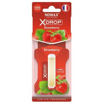 Ароматизатор повітря Nowax Целюлозний із капсулою X Drop – Strawberry (NX00060) | Фото 1
