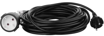 Мережевий подовжувач 2E 1XCEE7/17, 2G*1.0мм, 10м, black (2E-PC210M10) | Фото 1