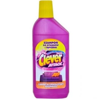 Clever ATTACK шампунь-відплямовувач для килимів та оббивки 500 мл (5904584241475) | Фото 1