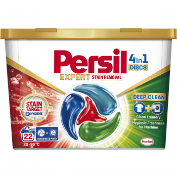 Капсули для прання Persil 4in1 Discs Expert Stain Removal Deep Clean 22 шт | Фото 1