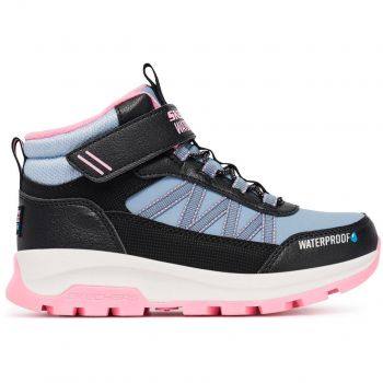 Черевики підліткові для дівчинки Skechers Storm Blazer 303493L BKLP 27.5 (11 US) чорні/блакитний | Фото 1