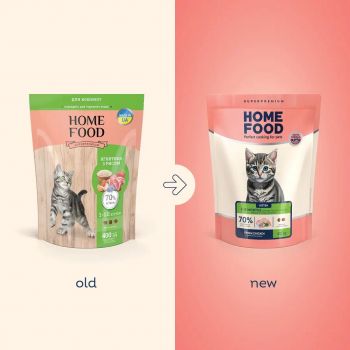 Сухий корм для кошенят до 12 місяців HOME FOOD Курка 400г (4820235020064) Сухий корм для кошенят до 12 місяців HOME FOOD Курка 400г (4820235020064) | Фото 7