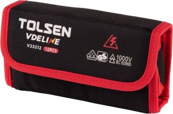 Викрутка TOLSEN Premium, набор 12шт, діелектрична, для робіт під напругою 1000В Викрутка TOLSEN Premium, набор 12шт, діелектрична, для робіт під напругою 1000В | Фото 2