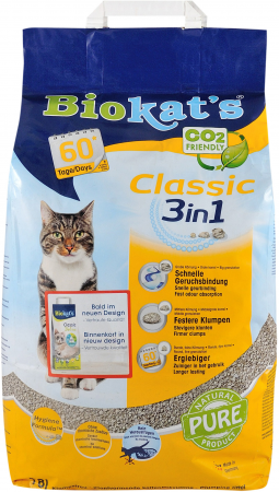 Наповнювач для котячого туалету Biokat's CLASSIC (3in1) 18л (4002064613789) Наповнювач для котячого туалету Biokat's CLASSIC (3in1) 18л (4002064613789) | Фото 3