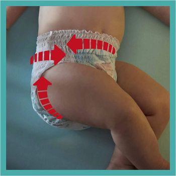 Підгузки-трусики PAMPERS Pants Midi (6-11кг) Мега 128 шт (8006540069417) | Фото 9