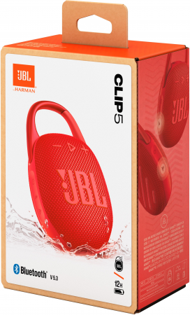 Портативна акустика JBL Clip 5 Red (JBLCLIP5RED) Портативна акустика JBL Clip 5 Red (JBLCLIP5RED) | Фото 3