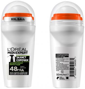 Дезодорант-антиперспірант кульковий L'Oréal Paris Men Expert Захист сорочки для чоловіків 50мл | Фото 4