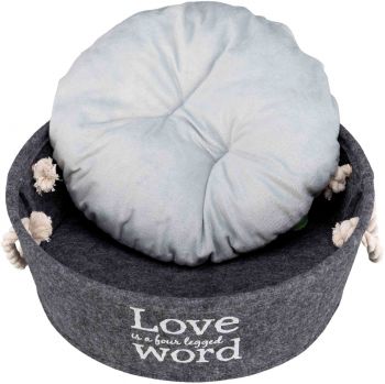 Trixie Lian фетр з ручками, сірий 37см (4047974383957) | Фото 2