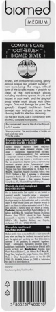 Купить зубную щетку Зубна щітка BIOMED Silver з іонами срібла Середня Жовта (3800237400010) | Фото 3