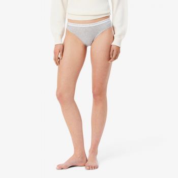 Жіночі труси-сліпи Lacoste 8F1338NUA S 3 шт. чорний/білий/сірий (8F1338NUATS) | Фото 6