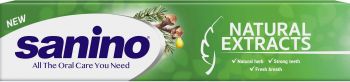 Купить зубную пасту и ополаскиватель Зубна паста Sanino Natural Extracts із натуральними екстрактами 50 мл (8690506546489) | Фото 3