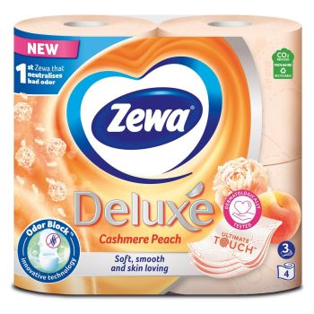 Купить бумагу туалетную Туалетний папір ZEWA Deluxe Персик 4 шт (9011111035769) | Фото 4