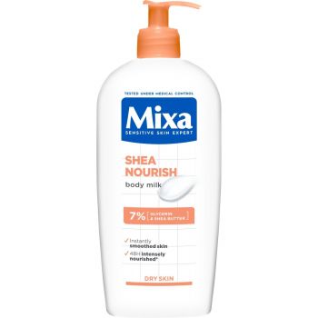 Молочко MIXA Body & hands для сухої та чутливої шкіри тіла 400 мл (3600550932775) | Фото 1