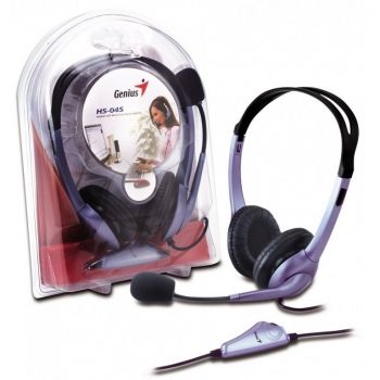 Комп`ютерна гарнітура GENIUS HS-04S (31710025100) | Фото 2