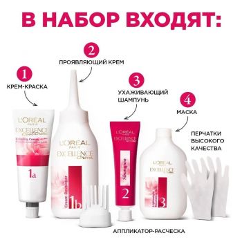 Стійка крем-фарба для волосся L'Oreal Paris Excellence Creme 9.1 Дуже світло-русявий попелястий | Фото 12