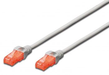 DIGITUS CCA CAT 6 UTP, 0.5м, AWG 26/7, PVC, серый (DK-1612-005) | Фото 1