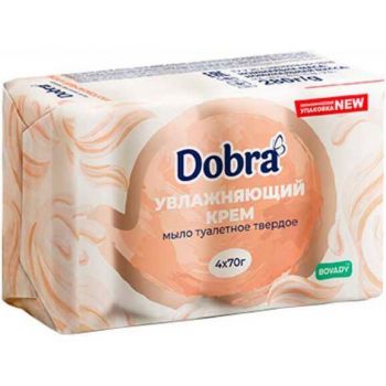 Мило туалетне Dobra Зволожувальний крем 70г*4шт | Фото 1