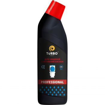 Засіб для чищення унітазів TURBOчист Professional з активним киснем 1л (4820178063890) | Фото 1