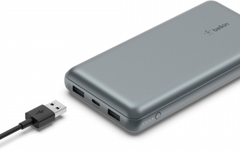 Портативний акумулятор BELKIN 10000mAh 15W 2xUSB-A, USB-C Gray (BPB011BTGY) Портативний акумулятор BELKIN 10000mAh 15W 2xUSB-A, USB-C Gray (BPB011BTGY) | Фото 9