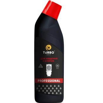 Гель для чистки унитазов TURBOчист Professional з хлором 1л (4820178063937) Купить средство для уборки Гель для чистки унитазов TURBOчист Professional з хлором 1л (4820178063937) | Фото 2