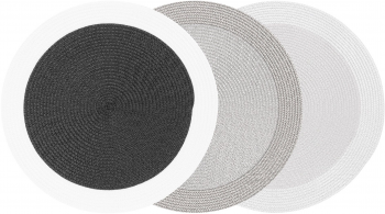 Килимок сервірувальний ARDESTO 38см, поліпропілен, круглий, чорно-білий (AR3325WBK) | Фото 2