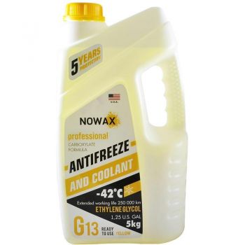 Антифриз Nowax G13 Жовтий 5кг (NX05007) | Фото 1