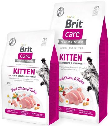 Brit Care Cat GF Kitten Growth & Developmen з куркою та індичкою, 2 кг (8595602540679) | Фото 3