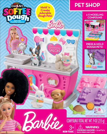 Тісто для ліплення Cra-Z-Art Barbie Зоомагазин з формами, набір 10од (34041CRA) | Фото 5
