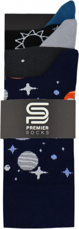 Набір шкарпеток чоловічих Premier Socks 39-41 3 пари чорні/сині (4820203350001) | Фото 2