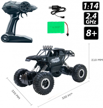 SULONG TOYS OFF-ROAD CRAWLER на р/к – WHERE THE TRAIL ENDS (черн., акум.7.2V, мет.корпус,1:14) Купить радиоуправляемую игрушку SULONG TOYS OFF-ROAD CRAWLER на р/к – WHERE THE TRAIL ENDS (черн., акум.7.2V, мет.корпус,1:14) | Фото 6