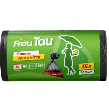 Купить мешок для мусора Frau Tau Пакети HD 35 л/100 шт (4820195508190) | Фото 1