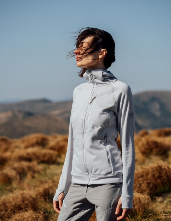 Фліс жіночий TURBAT Peak Wmn vapor grey S світло-сірий (012.004.3946) | Фото 9