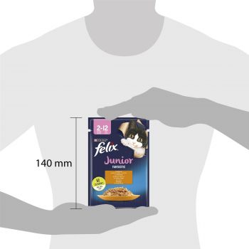 Purina Felix Fantastic Junior З куркою. Шматочки в желе, 85 г (7613039832189) | Фото 3