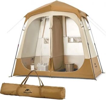 Душовий намет зонований Naturehike NH22ZP006, коричневий (6927595703984) | Фото 3