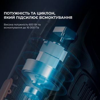 Купить пылесос Пилосос Deerma Corded Hand Stick Vacuum Cleaner DX118C | Фото 5