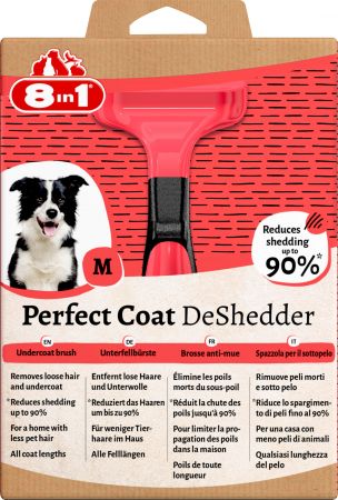 Дешеддер 8in1 для вичісування собак, розмір M, 6.5см, Perfect Coat (4048422151791) | Фото 8