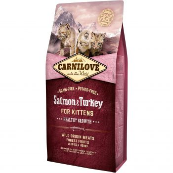 Сухий корм для кошенят Carnilove Salmon & Turkey Kitten 6 кг (8595602512218) | Фото 1
