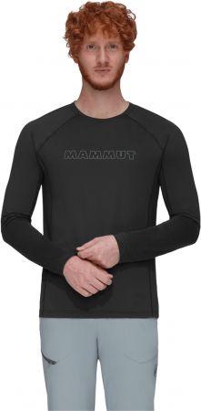 Лонгслів для міста Mammut ( 1016-01440 ) Selun FL Longsleeve Men Logo 2023 black XL чорний | Фото 4