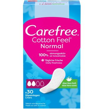 CAREFREE Cotton Aloe з екстрактом бавовни й алое 30 шт (3574661486147) | Фото 1