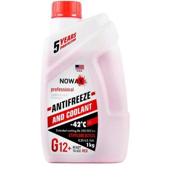 Антифриз Nowax G12 Червоний 1кг (NX01006) | Фото 1