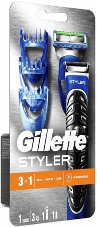Бритва-стайлер GILLETTE Fusion ProGlide Styler 1 змінна касета ProGlide Power + 3 насадки (7702018273386) | Фото 3