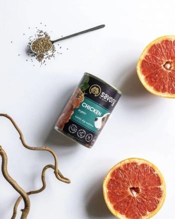 Вологий корм для цуценят Savory з куркою 400г (4820232630556) Вологий корм для цуценят Savory з куркою 400г (4820232630556) | Фото 3