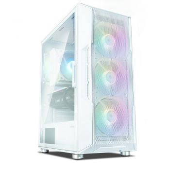 Корпус ZALMAN I3 Neo, без БЖ, 1xUSB3.0, 2xUSB2.0, 4x120mm RGB fans, TG Side Panel, ATX, білий | Фото 1