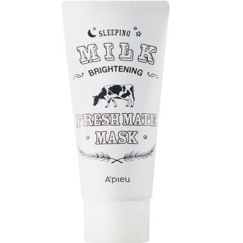 Маска для обличчя нічна A'PIEU Fresh Mate Milk Mask із екстрактом молока 50мл(8806185745284) | Фото 1