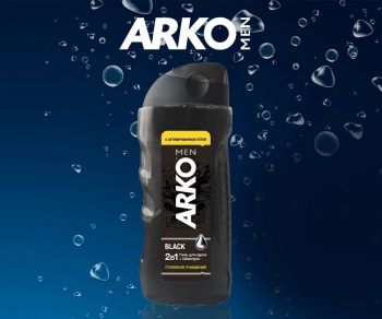 Гель для душу та шампунь ARKO Men 2 in 1 Black (8690506490843) | Фото 4