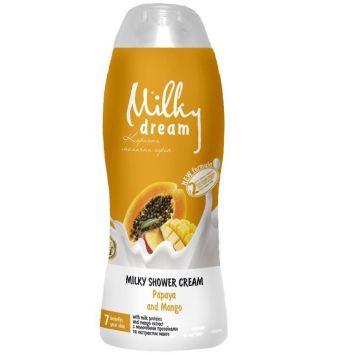 Купить гель и скраб для тела Молочний крем-гель для душу Milky Dream Папая та манго 300мл (4820205300011) | Фото 1